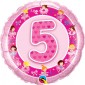 No.5 Pink Foil Balloon 