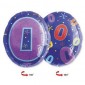 Number 0 Multi- Color Junior Shape Balloon 20