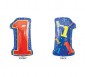 Number 1 Multi- Color Junior Shape Balloon 20