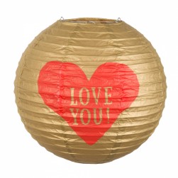 Buy Paper Lantern 'love You!' With Wire Frame in Kuwait