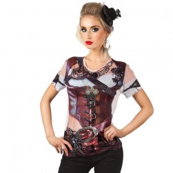 Buy Photorealistic Shirt Mrs. Steampunk (m) in Kuwait