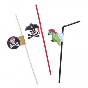  Pirate Party Drinking Straws Costumes in Dhajeej