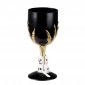 Plastic Goblet Skull Claw Black(25cl, 17.5cm)