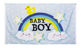 Buy Polyester Flag Baby Boy in Manqaf