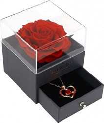 Buy Preserved Rose In Jewellery Box in Kuwait