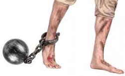 Buy Prisoner Anklet Cuff With Chain And Ball in Kuwait