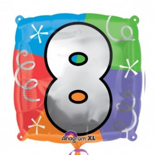  Quad Number “8” – Foil Balloon in Firdous