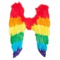RAINBOW FEATHER ANGEL WINGS 