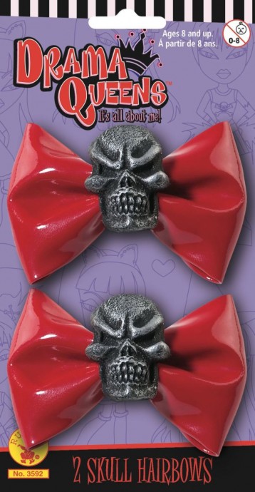 Red Bows with Skull
