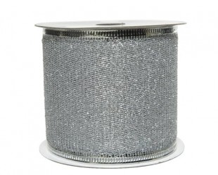  Ribbon Polyester Glitter - Silver in Kuwait