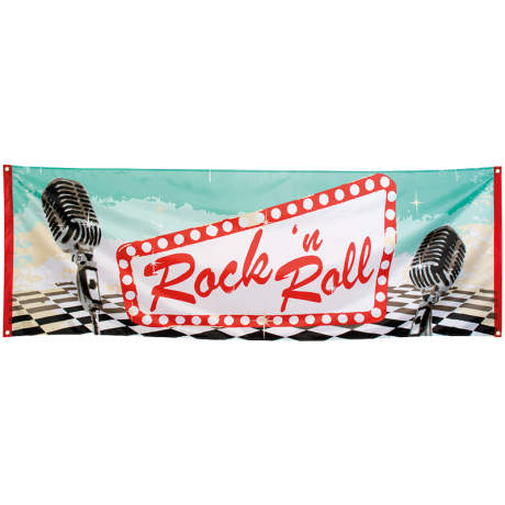 Rock 'n Roll Banner (220x74 cm)