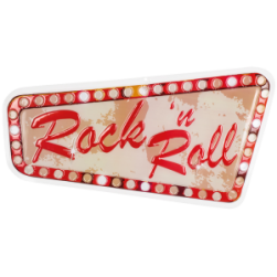 Buy Rock 'n Roll Pvc Wall Decoration in Kuwait