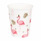 Set 10 Paper Cups Flamingo (21 Cl)