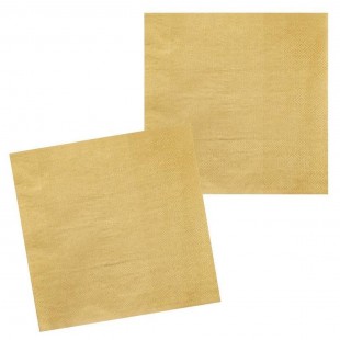  Set 12 Napkins Gold in Nahdha