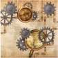 Set 12 Napkins Steampunk (33x33 cm)