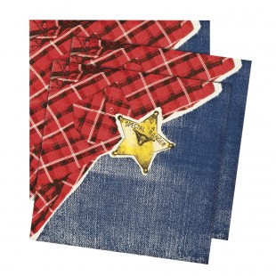  Set 12 Napkins Wild West Costumes in Ghornata