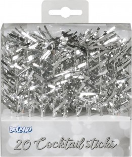  Set 20 Cocktail Sticks Silver in Salwa