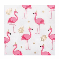 Buy Set 20 Paper Napkins Flamingo (33x33 Cm) in Kuwait