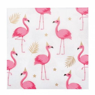  Set 20 Paper Napkins Flamingo (33x33 Cm) Costumes in Faiha