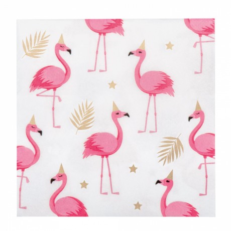 Set 20 Paper Napkins Flamingo (33x33 cm)
