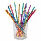 set 20 paper straws rainbow