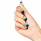 set 24 nail art rainbow