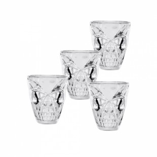  Set 4 Shot Glasses Skull in Kuwait