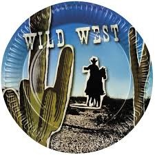  Set 6 Plates Wild West Costumes in Ghornata