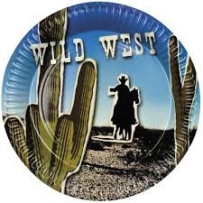  Set 6 Plates Wild West Costumes in Bayan