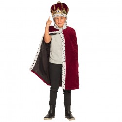 Buy Set Majesty Kid ( Hat And Royal Mantle 90 Cm) in Kuwait