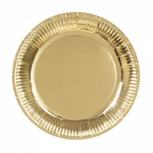  Set Of 6 Plates Gold in Kuwait