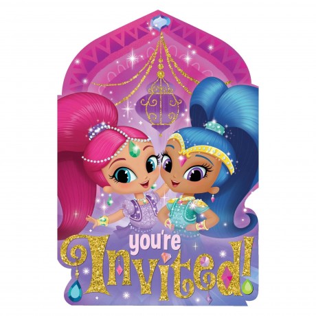 Shimmer & Shine Invitations