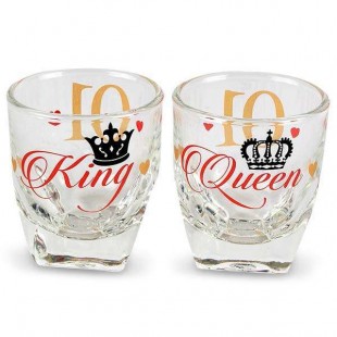 Shot Glass King & Queen 01 in Nahdha
