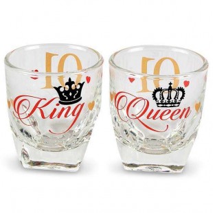  Shot Glass King & Queen 01 in Manqaf