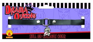  Skull And Crossbones Choker in Manqaf