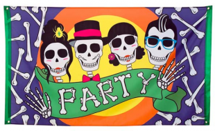  Skull Party Flag in Kuwait