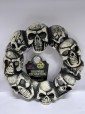 Skull Wreath wiht Multicolored Lights