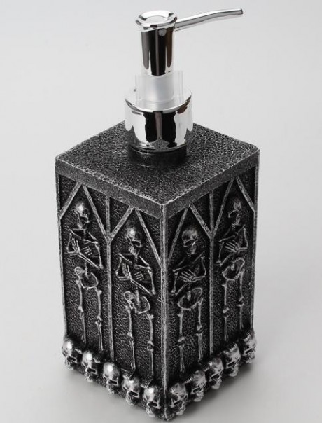Square Crypt Skeleton Bath Liquid Bottle