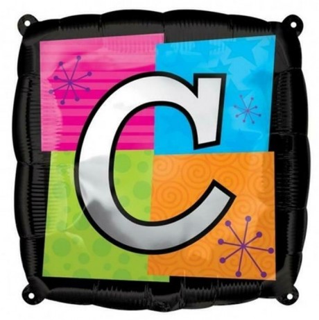 Square Letter C foil balloon 