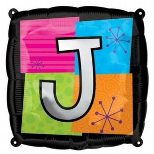  Square Letter J Foil Balloon in Al Rehab