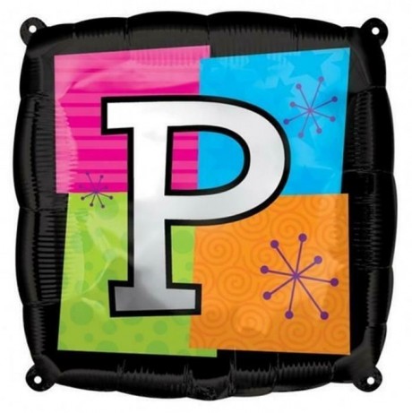 Square Letter P foil balloon