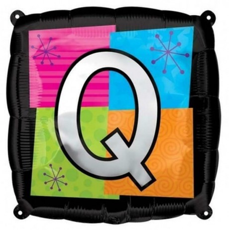 Square Letter Q foil balloon