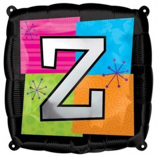  Square Letter Z Foil Balloon in Yarmouk