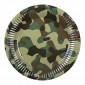 table set army ( 6 plates, 6 cups, 12 napkins)