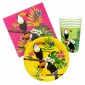 Table Set Toucan (Plates, Cups, Napkin)