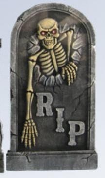  Tombstone with red LED