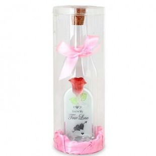  True Love Glass Quotation Bottle in Dhajeej