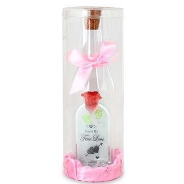 TRUE LOVE GLASS QUOTATION BOTTLE