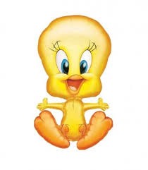 Tweety Shaped Balloons