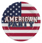USA Round Plate